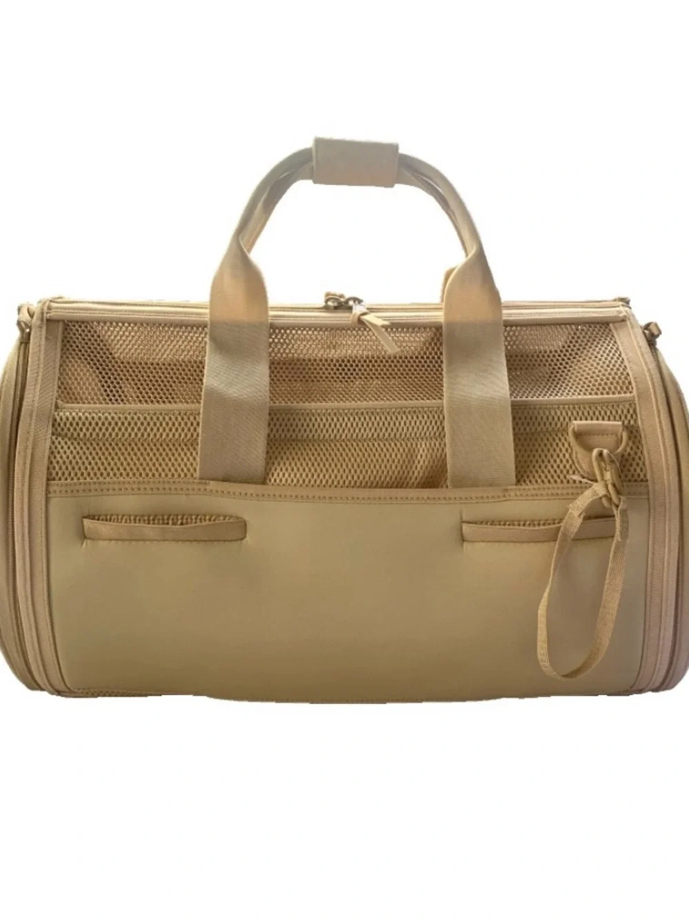 Wild One Beige Pet Carrier Soft Sided Dog Travel Bag Airline Compliant
